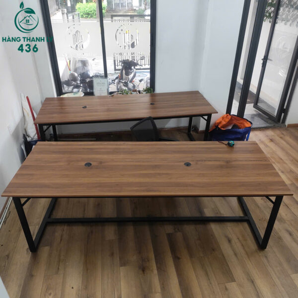 ban hop van phong cu mat go van nau 2m4 2