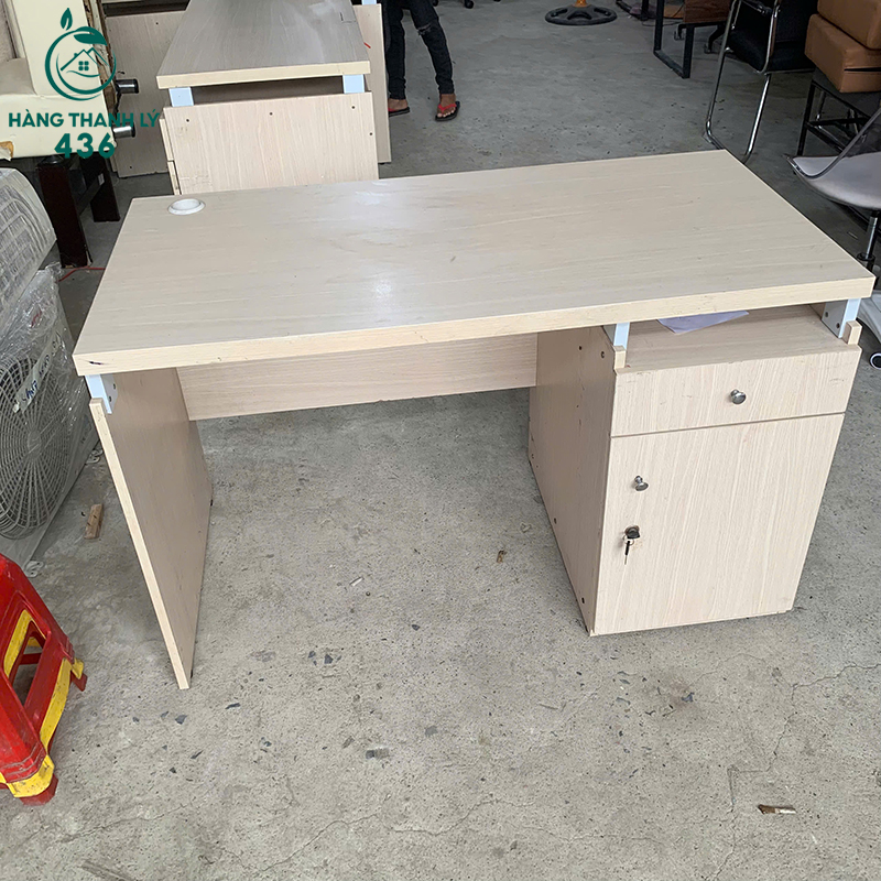 Bàn Làm Việc Cũ Liền Tủ Hộc Có Khóa 4 ban lam viec cu lien tu hoc co khoa 1