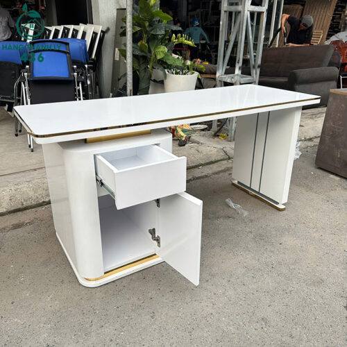 Bàn Làm Việc Cũ Màu Trắng 1m6 2 ban lam viec cu mau trang 1m6 4