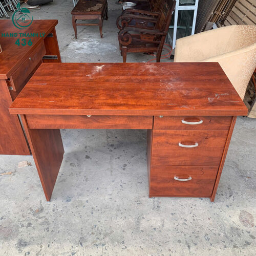 Thanh Lý Bàn Ghế Cũ, Mua Bán Đồ Nội Thất Cũ Giá Rẻ TPHCM 139 ban lam viec go cu dai 1m2 co hoc keo 3