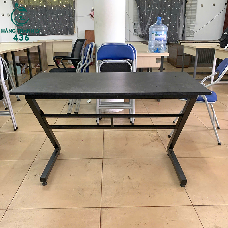 Bàn Làm Việc Mặt Gỗ Màu Đen 1m2 Cũ 6 ban lam viec mat go mau den 1m2 cu 3