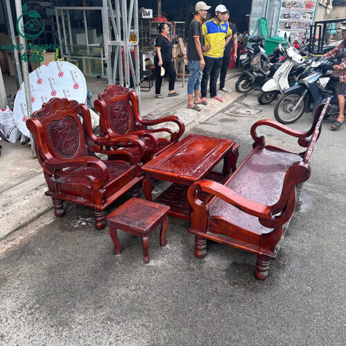 bo salon go cu cham khac hoa van 2