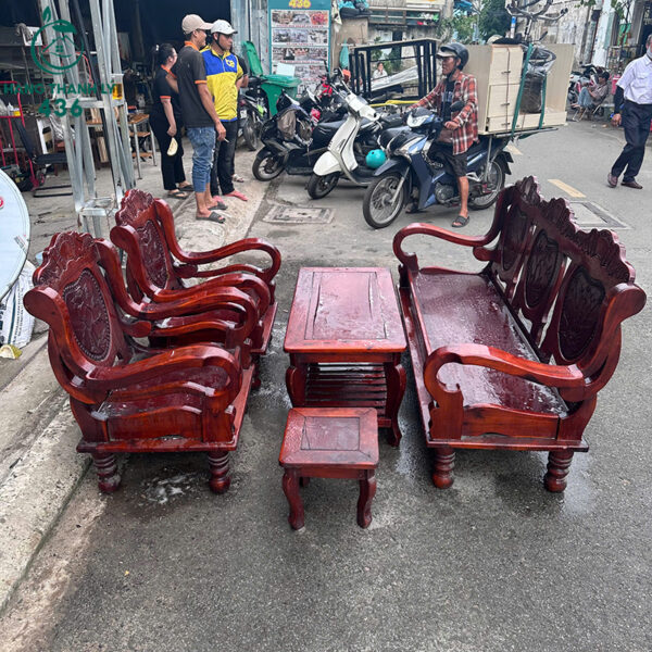 bo salon go cu cham khac hoa van 3