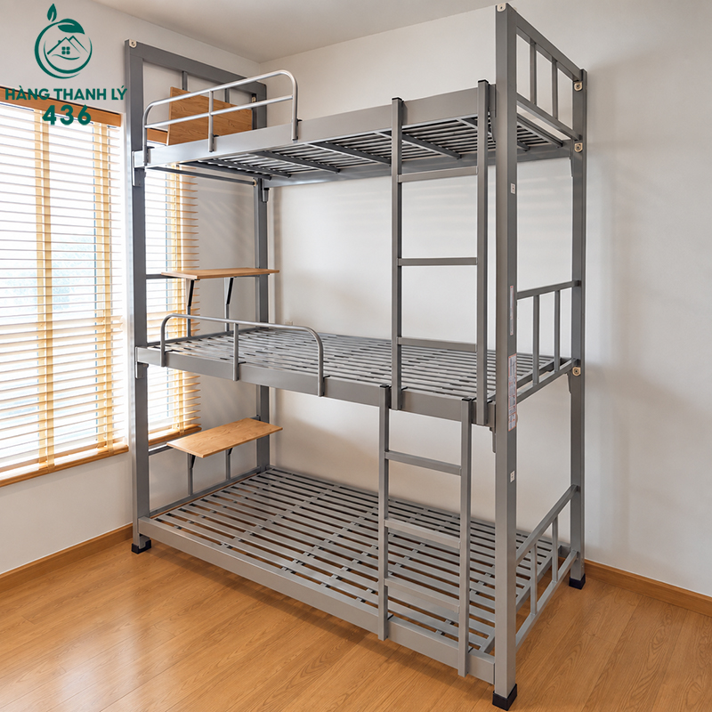 Giường 3 Tầng Cũ Có Thang Lên Xuống 1m 3 giuong 3 tang cu co thang len xuong 1m 1