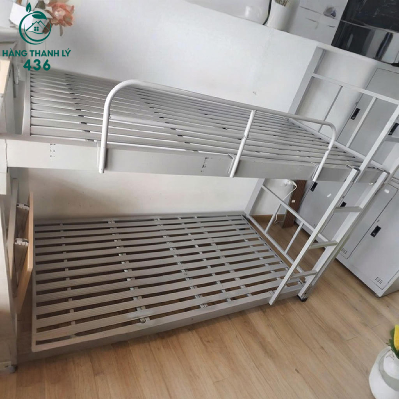Giường 3 Tầng Cũ Có Thang Lên Xuống 1m 4 giuong 3 tang cu co thang len xuong 1m 2