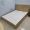 Giường Gỗ Cũ Có Tấm Phản Màu Trắng 1m6 2 giuong go cu co tam phan mau trang 1m6 2