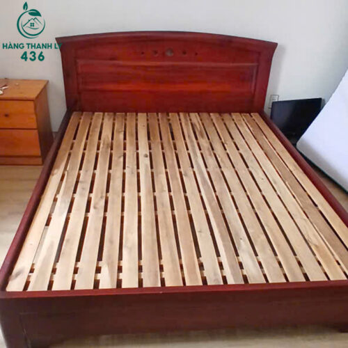 Thanh Lý Bàn Ghế Cũ, Mua Bán Đồ Nội Thất Cũ Giá Rẻ TPHCM 187 giuong ngu go tu nhien cu mau nau do 1