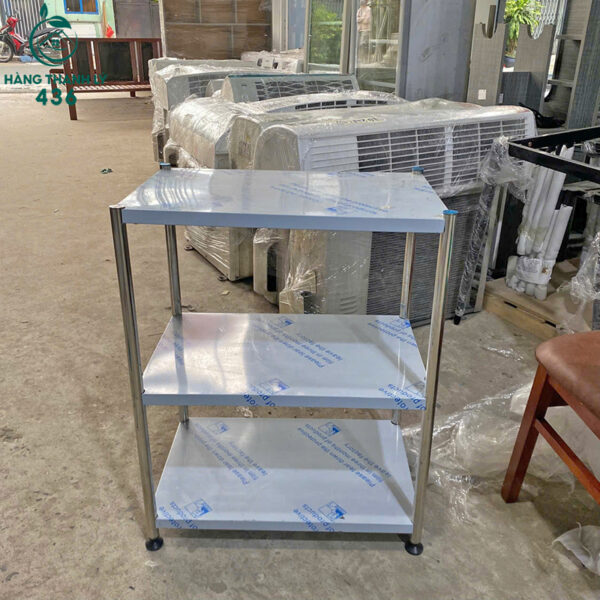 ke inox 3 tang cu thiet ke gon gang