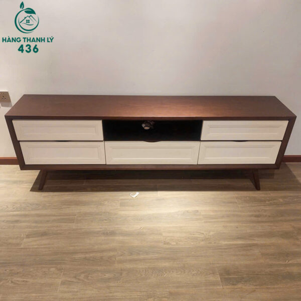 ke-tivi-cu-dai-1m97-co-van-go-nau-trang (2) ke tivi cu dai 1m97 co van go nau trang 2