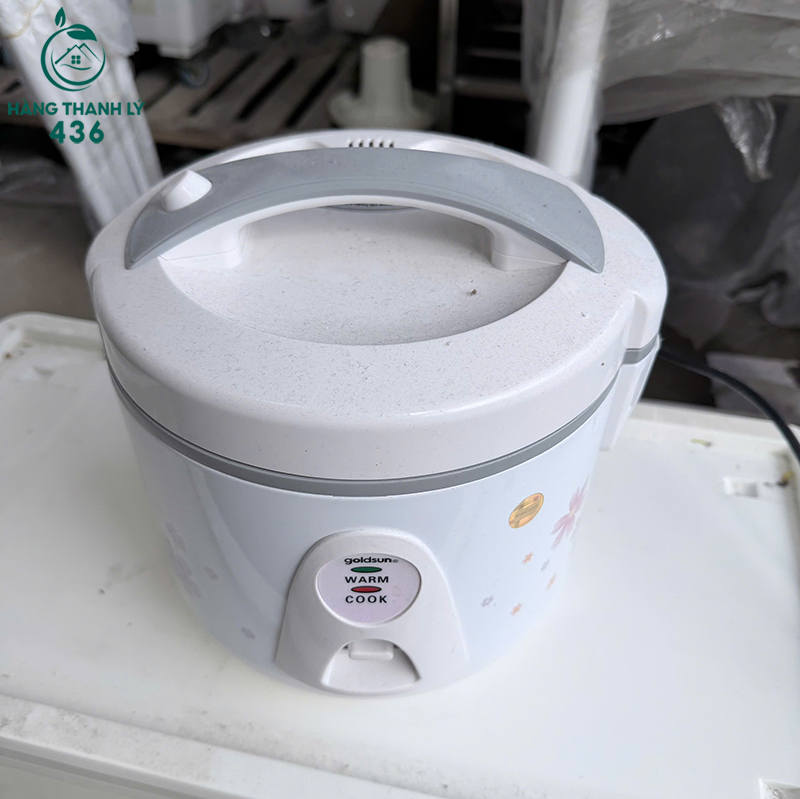 Nồi Cơm Điện Goldsun Cũ Màu Trắng Hoa Văn 5 noi com dien goldsun cu mau trang hoa van 2