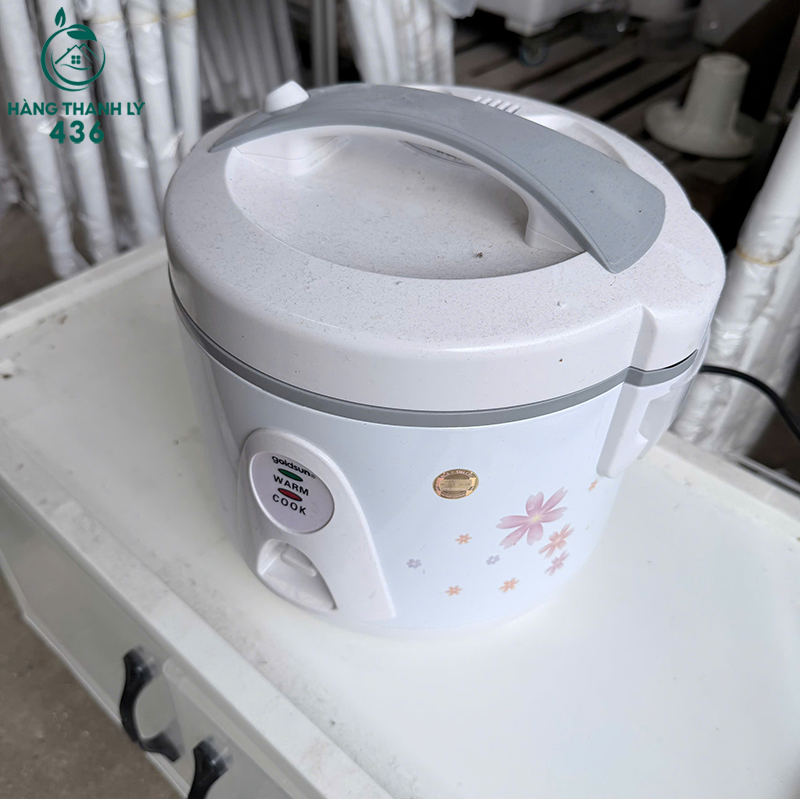 Nồi Cơm Điện Goldsun Cũ Màu Trắng Hoa Văn 6 noi com dien goldsun cu mau trang hoa van 3