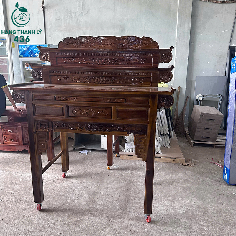 Thanh Lý Bàn Thờ Gỗ Ba Tầng Ngang 1m47 Mới 99% 7 thanh ly ban tho go ba tang ngang 1m47 moi 99 4