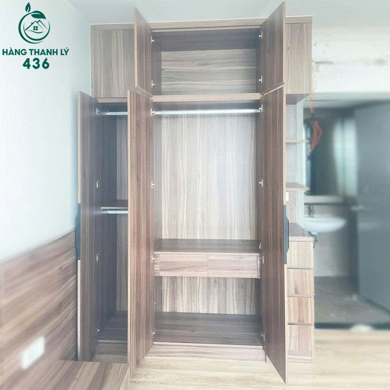 Tủ Quần Áo Cũ Kèm Kệ Và Hộc Kéo 1m65 5 tu 55tr 6 copy