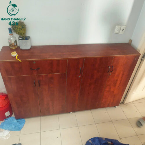 Thanh Lý Bàn Ghế Cũ, Mua Bán Đồ Nội Thất Cũ Giá Rẻ TPHCM 203 tu dung giay cu van go mau nau 1