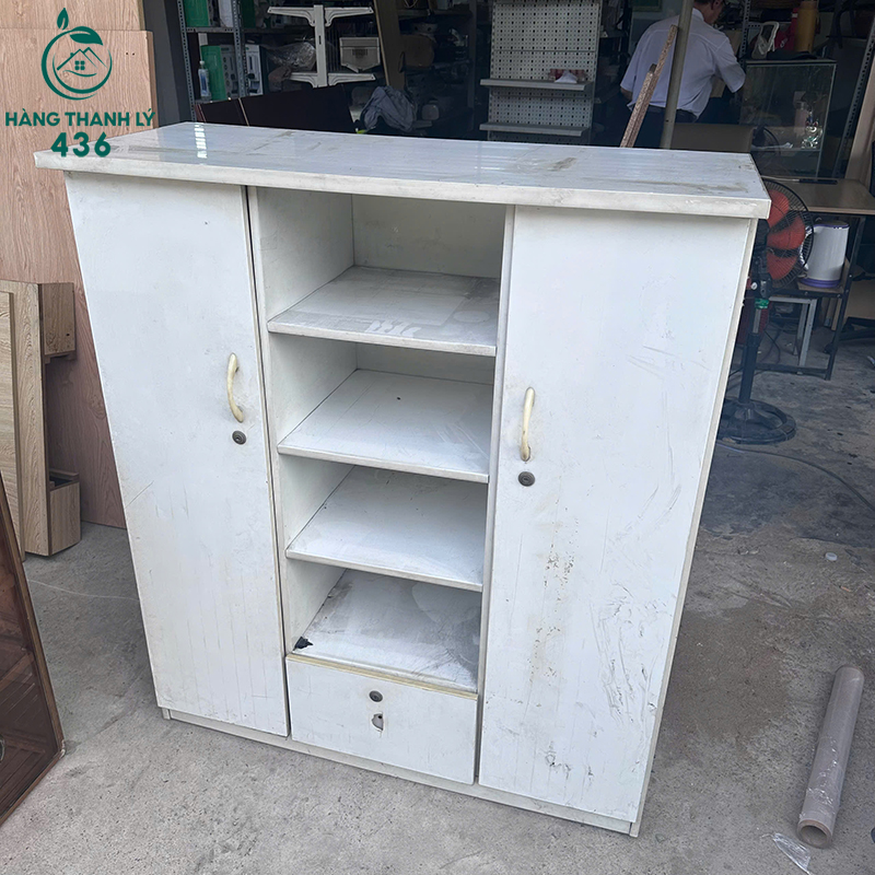 Tủ Gỗ Đựng Đồ Cũ Nhiều Ngăn 1m7 4 tu go dung do cu nhieu ngan 1m7 1