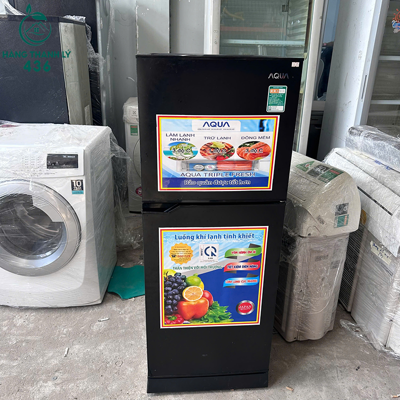 Tủ Lạnh Aqua 2 Cửa Cũ Màu Đen 6 tu lanh aqua 2 cua cu mau den 1