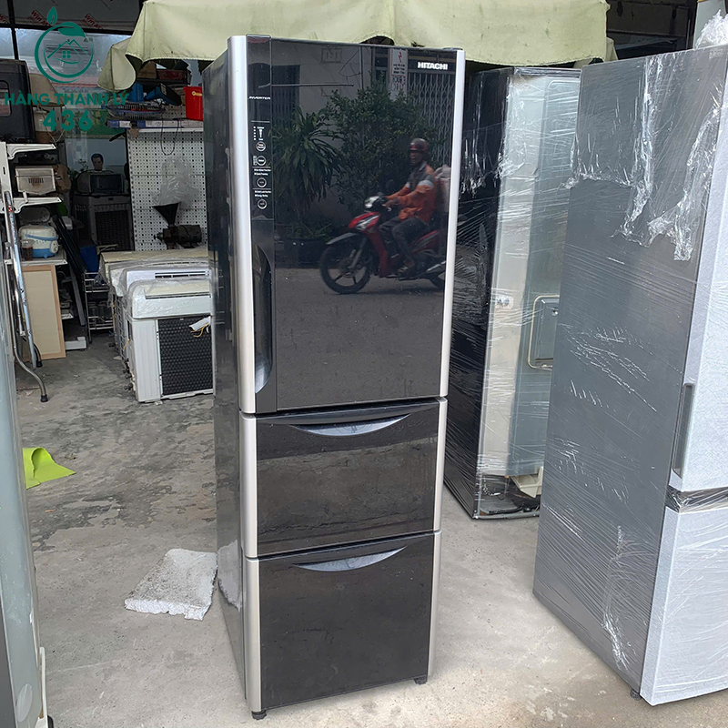 Tủ Lạnh Hitachi Cũ Ba Ngăn Màu Đen 8 tu lanh hitachi cu ba ngan mau den 4