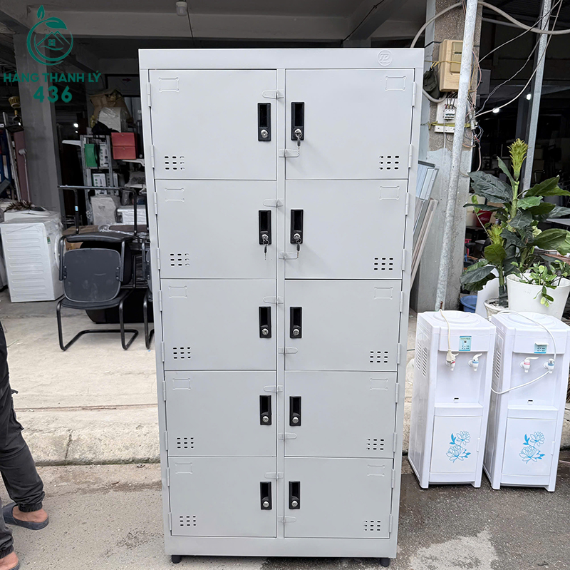 Tủ Locker Sắt Cũ 10 Ngăn Thiết Kế Gọn Gàng 6 tu locker sat cu 10 ngan thiet ke gon gang 3
