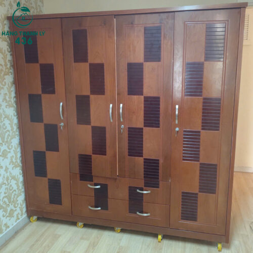 Thanh Lý Bàn Ghế Cũ, Mua Bán Đồ Nội Thất Cũ Giá Rẻ TPHCM 176 tu quan ao cu 4 canh co guong soi 1