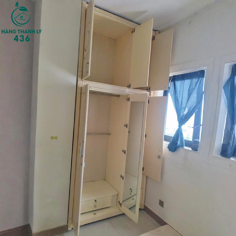 Tủ Quần Áo Cũ Có Kệ Và Hộc Kéo Tiện Lợi 1m22 4 tu quan ao cu co ke va hoc keo tien loi 1m22 1