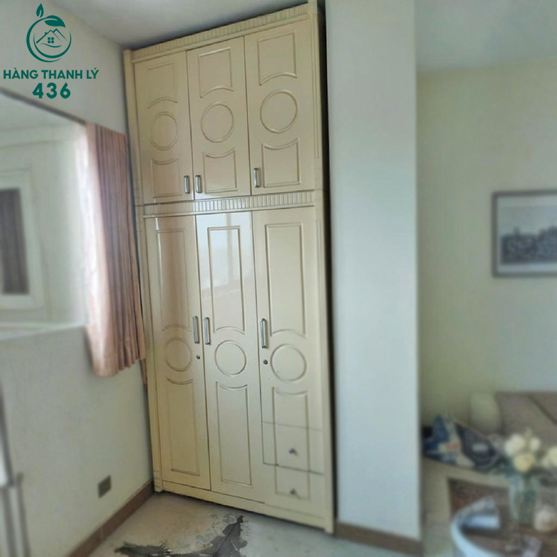 Tủ Quần Áo Cũ Có Kệ Và Hộc Kéo Tiện Lợi 1m22 5 tu quan ao cu co ke va hoc keo tien loi 1m22 2