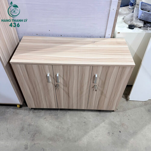 Tủ Tài Liệu Văn Phòng Cũ Màu Vân Gỗ 3 Cánh 3 tu tai lieu van phong cu mau van go 3 canh 2