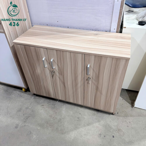 Tủ Tài Liệu Văn Phòng Cũ Màu Vân Gỗ 3 Cánh 4 tu tai lieu van phong cu mau van go 3 canh 3