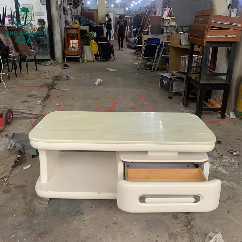 Bàn Sofa Cũ Màu Kem Mặt Vân Đá 1m2 8 ban sofa cu mau kem mat van da 1m2 1