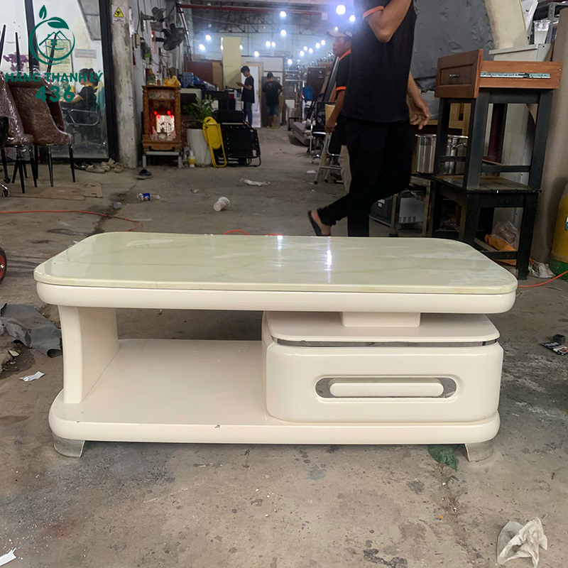 Bàn Sofa Cũ Màu Kem Mặt Vân Đá 1m2 9 ban sofa cu mau kem mat van da 1m2 2
