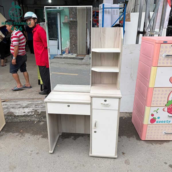 ban trang diem cu go co guong truot 4