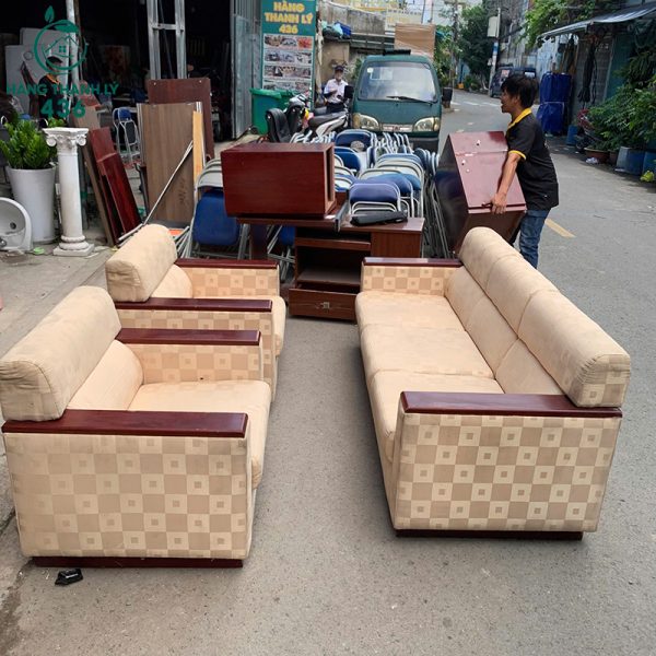 bo sofa cu 3 ghe mau kem hoa tiet caro 3