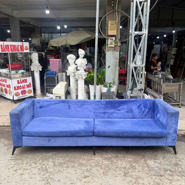 ghe-sofa-bang-dai-cu-boc-nhung-xanh-duong ghe sofa bang dai cu boc nhung xanh duong