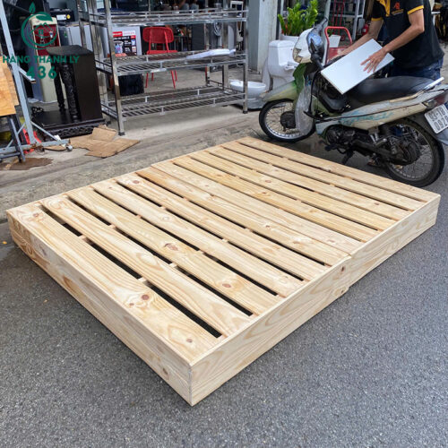 giuong pallet go cu ngang 1m6 chac chan 1