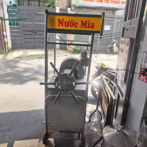 Máy Ép Nước Mía Cũ Có Xe Đẩy Inox 3 may ep nuoc mia cu co xe day inox 1