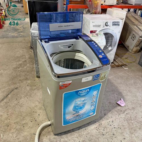may giat cu aqua 9kg cua tren mau xam bac 2