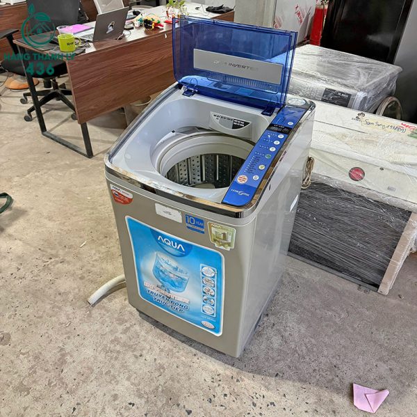 may giat cu aqua 9kg cua tren mau xam bac 3