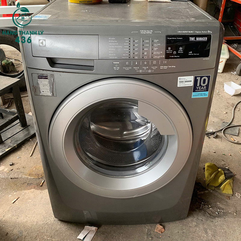 Máy Giặt Electrolux Cũ Cửa Ngang Màu Xám Bạc 5 may giat electrolux cu cua ngang mau xam bac 2