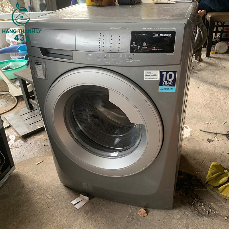 Máy Giặt Electrolux Cũ Cửa Ngang Màu Xám Bạc 6 may giat electrolux cu cua ngang mau xam bac 3