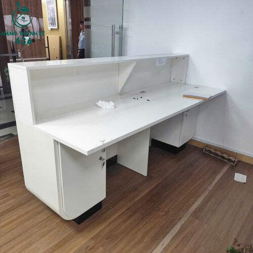 Quầy Tiếp Tân Cũ Thiết Kế Bo Góc Hiện Đại 2 quay tiep tan cu thiet ke bo goc hien dai 4