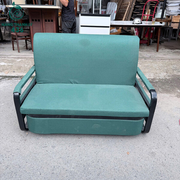 sofa-bed-cu-mau-xanh-la-co-tay-vin (1) sofa bed cu mau xanh la co tay vin 1