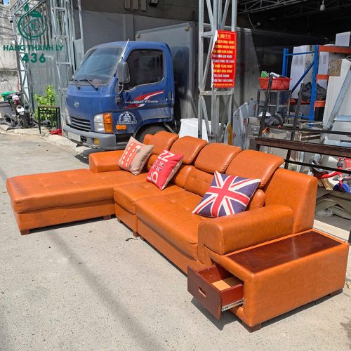 Sofa Góc Da Cũ Chữ L Có Hộc Kéo Tiện Dụng 3 sofa goc da cu chu l co hoc keo tien dung 3
