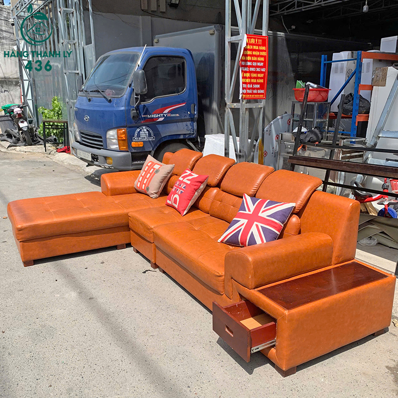 sofa-goc-da-cu-chu-l-co-hoc-keo-tien-dung-3 Sofa Góc Da Cũ Chữ L Có Hộc Kéo Tiện Dụng