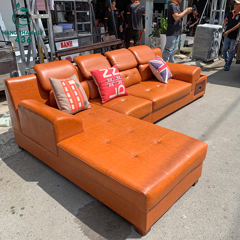 sofa-goc-da-cu-chu-l-co-hoc-keo-tien-dung-5 Sofa Góc Da Cũ Chữ L Có Hộc Kéo Tiện Dụng