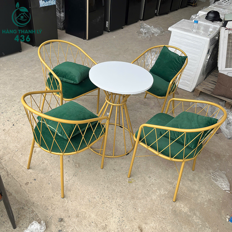 thanh ly ban ghe cafe khung sat ma vang moi 99 3
