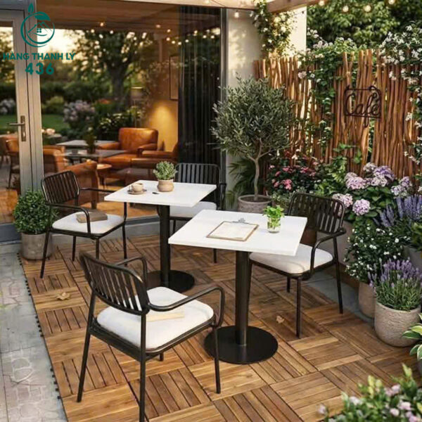thanh ly bo ban ghe cafe san vuon moi 99