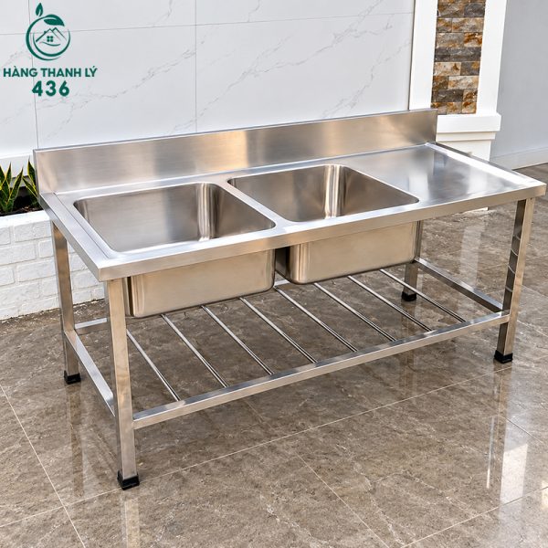 thanh-ly-bon-rua-cong-nghiep-inox-2-hoc-1m55-moi-99 thanh ly bon rua cong nghiep inox 2 hoc 1m55 moi 99