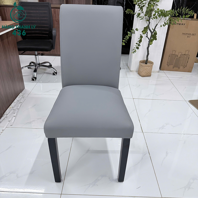 Thanh Lý Ghế Ăn Bọc Da Màu Xám Mới 99% 5 thanh ly ghe an boc da mau xam moi 99 1