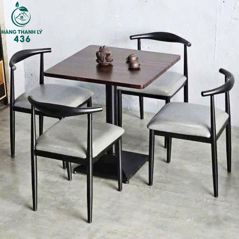 Thanh Lý Bàn Ghế Cafe Khung Sắt Lót Nệm Mới 99% 3 thanh ly ghe bull cafe sat lot nem moi 99
