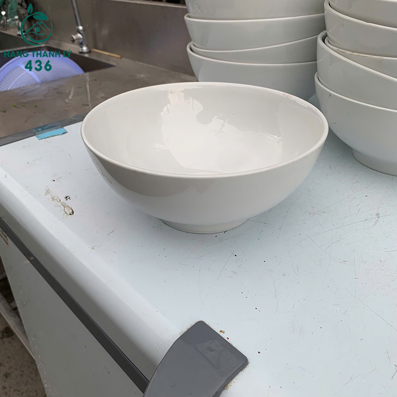 Tô Sứ Trắng Cũ Miệng Rộng 5 to su trang cu mieng rong 1