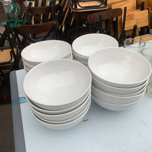 Tô Sứ Trắng Cũ Miệng Rộng 4 to su trang cu mieng rong 2